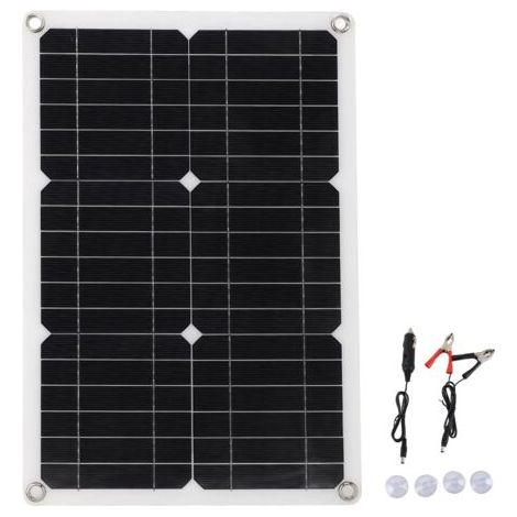 Panneau solaire portatif de 18V 20W panneau de Charge solaire imperméable monocristallin Semi Flexible pour le Yacht de véhicule RV (1/5)
