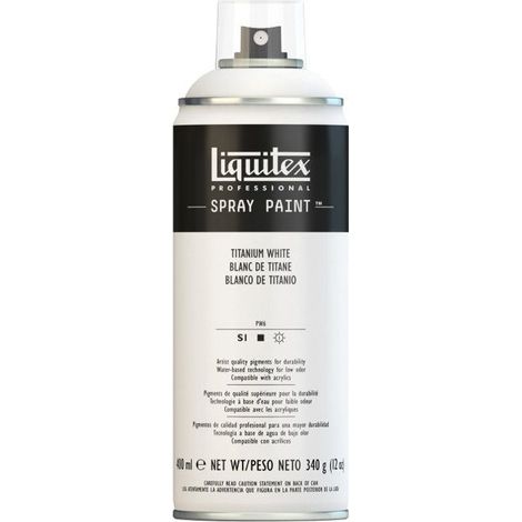 Peinture acrylique aérosol - LIQUITEX - Blanc de titane - 400 ml - Finition mat (1/2)
