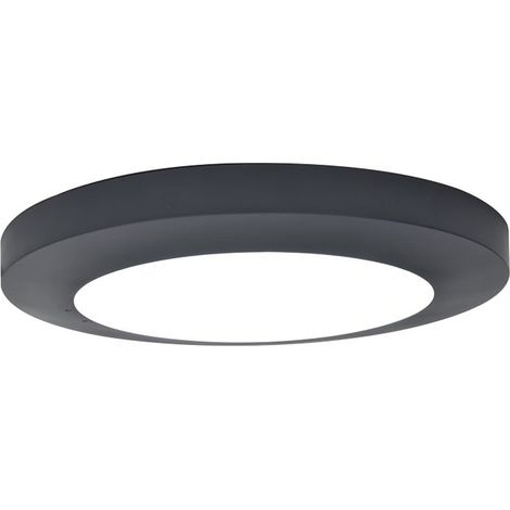 Plafoniera esterna LED Lutec Kayah grigia 30,5cm IP54 (1/2)