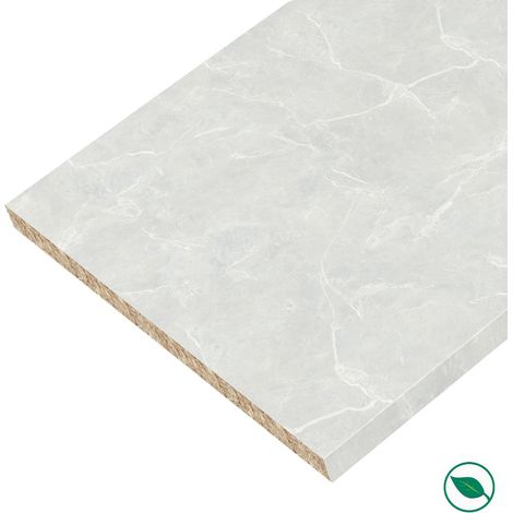 Forestea – Plan de travail stratifié marbre 2770 x 640 mm – Épaisseur 28 mm – Label PEFC 75% – Pose facile et entretien simplifié (1/4)