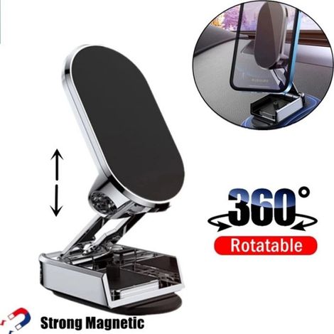 Support Téléphone Magnétique - Pour Ventilation Voiture - Compatible iPhone 14 Xiaomi - Fixation Rapide - 1 Pièce