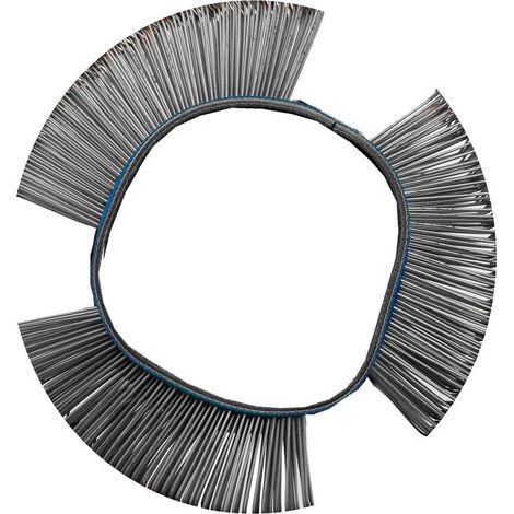 Brosse à Fil d Acier Ronde Droite D.10,3 x 2,3 x 0,5 cm - Acier, Résistante et Précise - D-Work