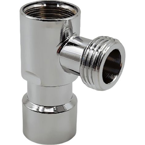 Vanne d'angle à filetage interne 4 points en acier inoxydable 304 pour chauffe-eau chauds et froids, étanche et durable. (1/5)