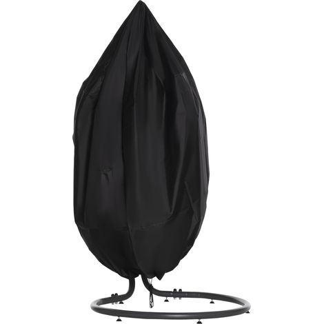 Housse de protection imperméable et coupe-vent pour fauteuil suspendu, avec fermeture éclair, en Oxford 210D, idéale pour les paniers suspendus, les balancelles et les fauteuils suspendus. Dimensions 