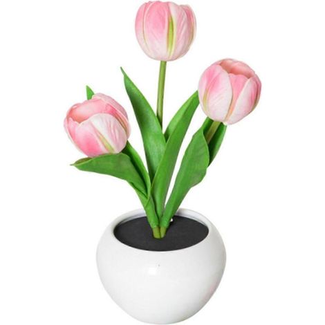 Lampe de table tulipe, lampe de bureau à LED, veilleuse tulipe pour salon ou chambre. (1/4)