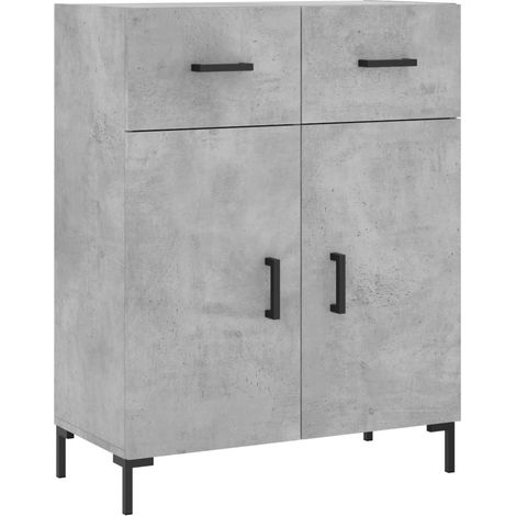 Aparador-cómoda-mueble-organizador-cocina-salón-salón-comedor 695 x 34 x 90 cm-madera de ingeniería-gris 020032046