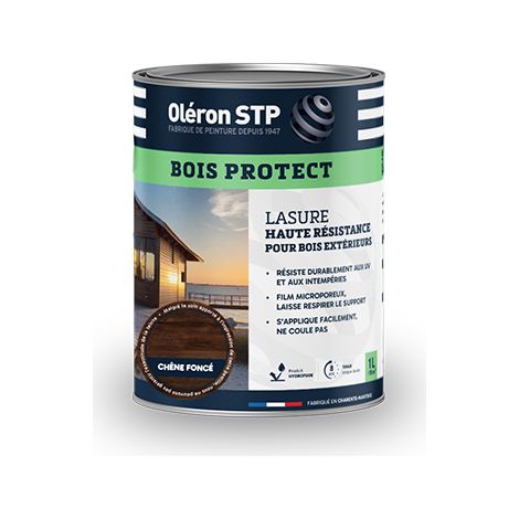 Technima Oléron Holzlasur Schutz Eiche Dunkel 1l - Technima