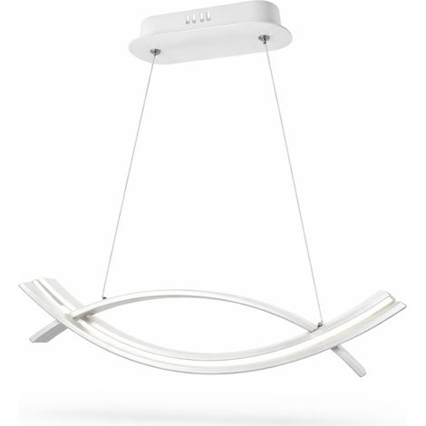 Lampadario LED a Sospensione Onda Bianca 42W CCT Switch
