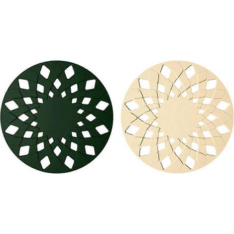 Tapis isolant thermique en silicone résistant aux hautes températures, tapis pour pot de sable, set de table creux anti-brûlure B (1/5)