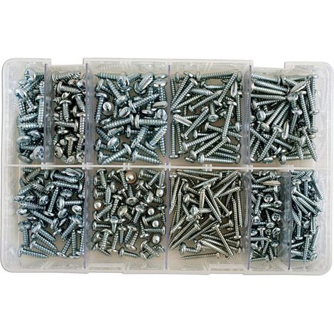 VarietÃ  di viti autofilettanti tipo Parker nÂ° 8 a 12