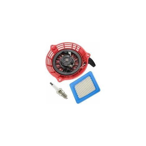Démarreur de remplacement avec filtre à air pour moteurs et générateurs Honda GC135, GC160, GCV135 et GCV160 (noir). (1/5)