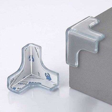 Tischeckenschutz, 20 Stück transparente Anti-Schock-Schutzfolien für Kinder