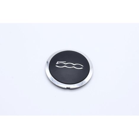 Enjoliveur 133 mm compatible avec Fiat 500. Enjoliveur argenté. (1/4)