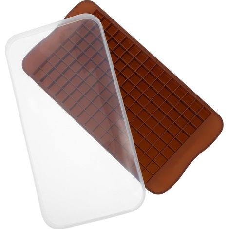 Bac à glaçons léger en silicone avec couvercle – Bac portable pour congélateur domestique (135 alvéoles) (1/5)
