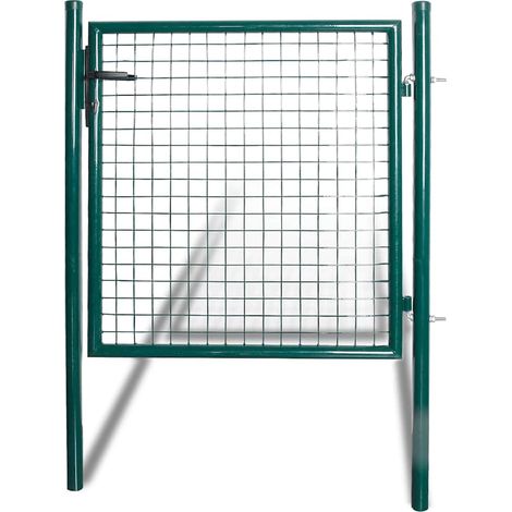 Portail de jardin à une porte 100x100 cm en acier thermolaqué