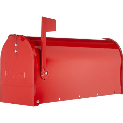 Cassetta Posta Topolino Alubox Acciaio Vern Rosso Mm 170X480 H.mm 220 (1/3)