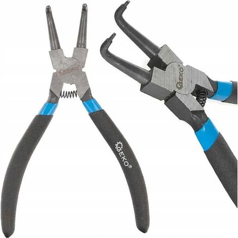 Pince Seeger Geko curved internal seeger pliers 16 cm Federgriff
