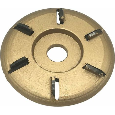Green Mobility-6Dents Sculpture En Bois Power Tool Disque Fraise Du Bois Turbo Plateau The Pour 16 Mm D'Ouverture Creuser Angle Grinder, D'Or Arc (1/5)