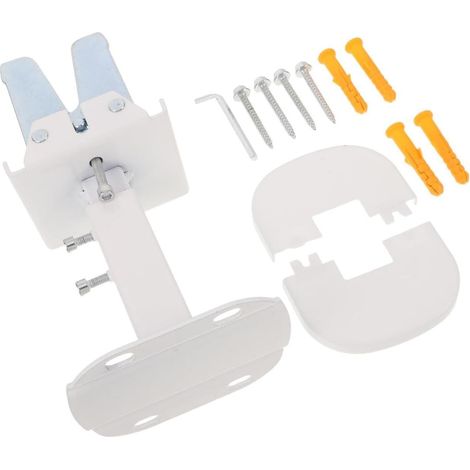 Support de radiateur réglable en acier au carbone, hauteur 14-21 cm, base ovale pour chauffage (1/5)