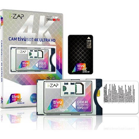 Digiquest CAM Tivùsat 4K Ultra HD con Smartcard Inclusa Senza Abbonamento (1/3)