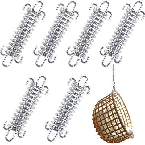 Tente Corde Résistante, 6Pcs Boucle de Corde pour Tente en Acier Inoxydable pour la Randonnée Camping Pêche Pique-Nique Voyage (1/5)