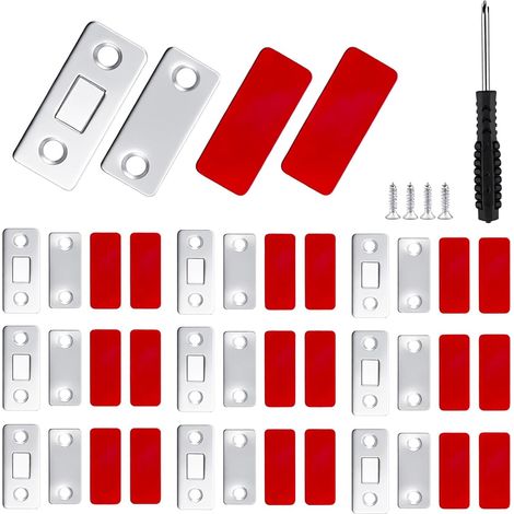 Packung mit 10 ultradünnen magnetischen Türmagneten für Schranktüren (1/5)