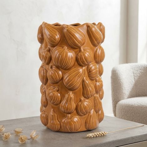 Burnt Harvest 3D Pumpkin Vase (1/2)