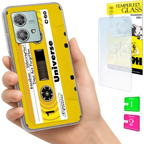 Funda para Motorola Edge 40 Neo con cubierta trasera y cristal 9H. (1/5)