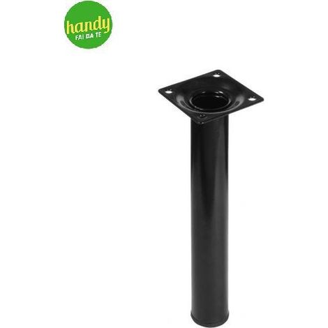 PIEDE TONDO NERO H100 DM30MM