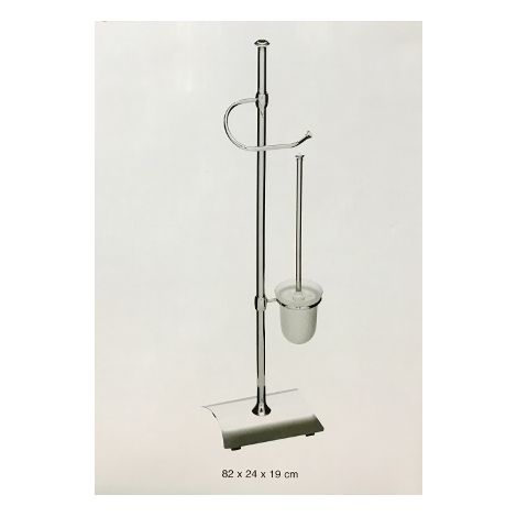 SANWOOD Toilettenbürste mit Toilettenpapierhalter