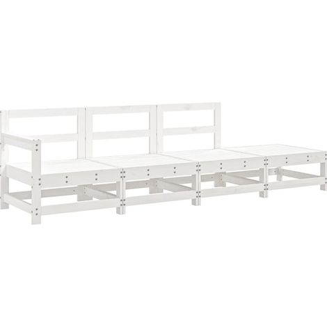 Maison Exclusive - Juego de muebles de jardín 4 pzas madera maciz (1/5)