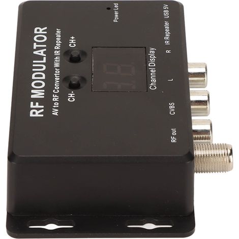 Convertisseur Audio-Vidéo vers RF avec Répéteur Infrarouge pour Téléviseurs et Enregistreurs