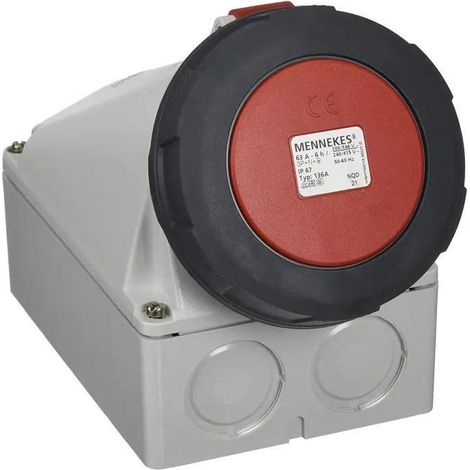 Mennekes 136A presa 5 poli rossa 63A 400V IP67