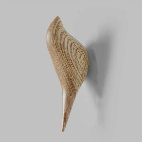 Hat key holder clothes coat hook wall hanger colorful resin bird hanging dress decorative hooks bathroom bedroom home decor, wood color (1/5)