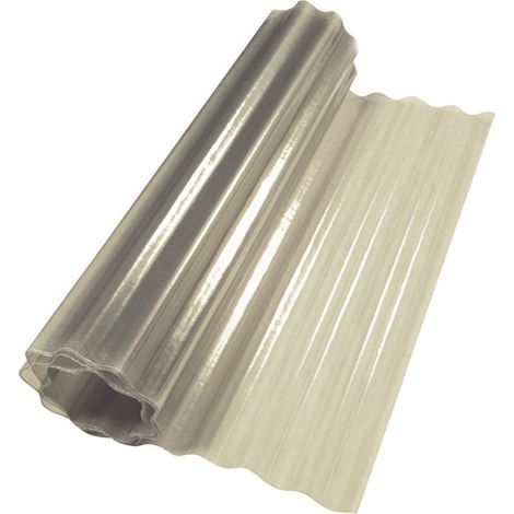 Laminato plastico ondulato neutro - cm.150h. x mt.20 peso kg.1 mq. colore neutro