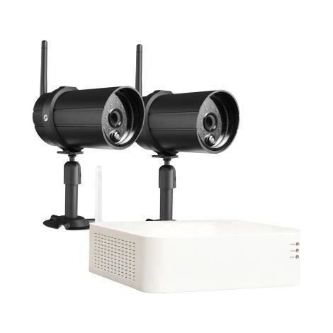 Kit de vidéosurveillance DVR 2 caméras sans fil - IP66 - Chacon (1/2)