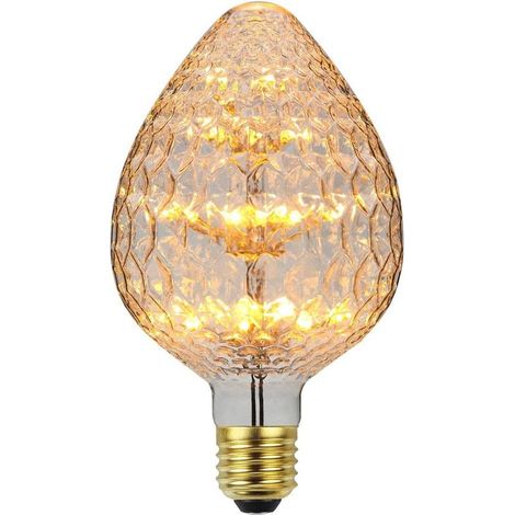 Ampoule LED vintage 2300K Lumière étoilée Ampoule Décorative feu d'artifice Lumière chaude E27 220/240 V,Verre,E27,3.00W 230.00V (1/5)
