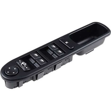 1 interruptor de elevalunas eléctrico, 4 botones, bloqueo de seguridad para niños, conector de 16 pines, ABS ignífugo, para Peugeot 307 (1/5)