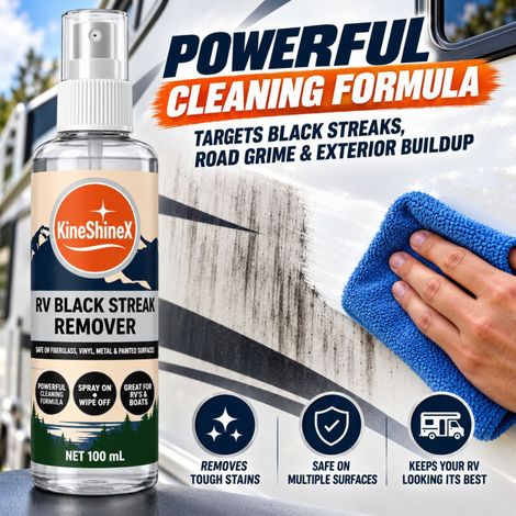 KineShineX Campervan Black Scale Cleaning Spray entfernt schwarze Ablagerungen und revitalisiert Wohnmobile. (1/5)
