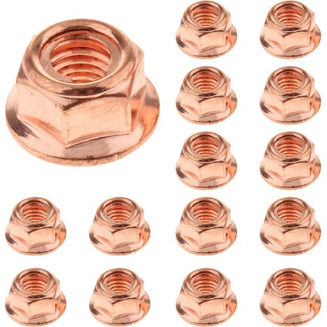 Lot de 15 écrous hexagonaux pour collecteur d'échappement M8 pour BMW E30 Série 3 (1/5)