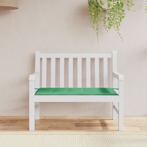 Coussin d'assise confortable pour banc de jardin vert 100x50x3 cm tissu oxford -FV36907 (1/5)