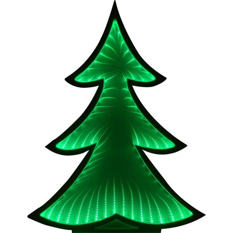 Infinity LED Christmas Tree With Base Xmas Light up Decoration (1/4)