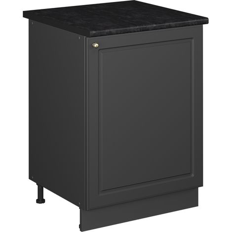 Mobile lavello cucina Fame-Line, Antracite rustico/Antracite, 60 cm, Vicco (1/5)