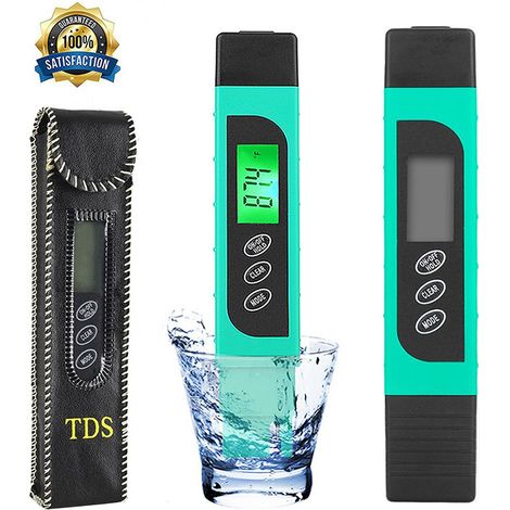Testeur de qualité de l'eau de compteur TDS d'eau, compteur de conductivité numérique HASFINE 3 en 1 TDS, EC et compteur de température (1/5)