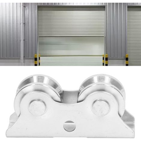 Stainless Steel V-Shaped Guide Wheel with Support for Inverted Rail Sliding Gate (1/5)