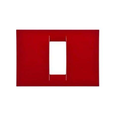PLAQUE 1 POS.ROUGE BORDEAUX SYSTEM VIRNA GEWISS GW22131