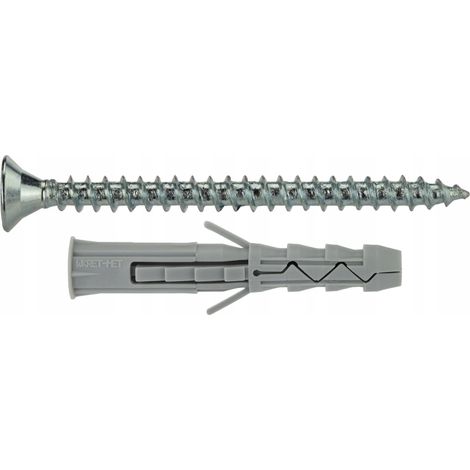 Dreiseitige Spreizdübel 8/4x45, 14 Stück