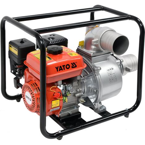 Benzin-Wasserpumpe 4" 4 kW 78 m³/h mit Stahlrahmen