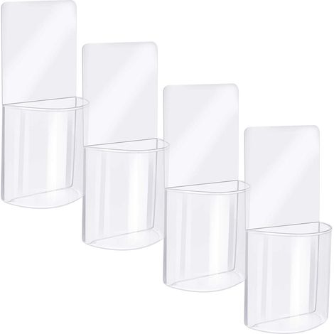 Organisateur mural en acrylique pour télécommandes – Support mural pratique pour 4 télécommandes (lot de 2) (1/5)