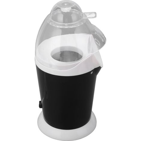 Machine à pop-corn électrique noire 1100 W à air chaud, idéale pour la maison, la cuisine, les dortoirs et le camping (prise UE 220 V). (1/5)